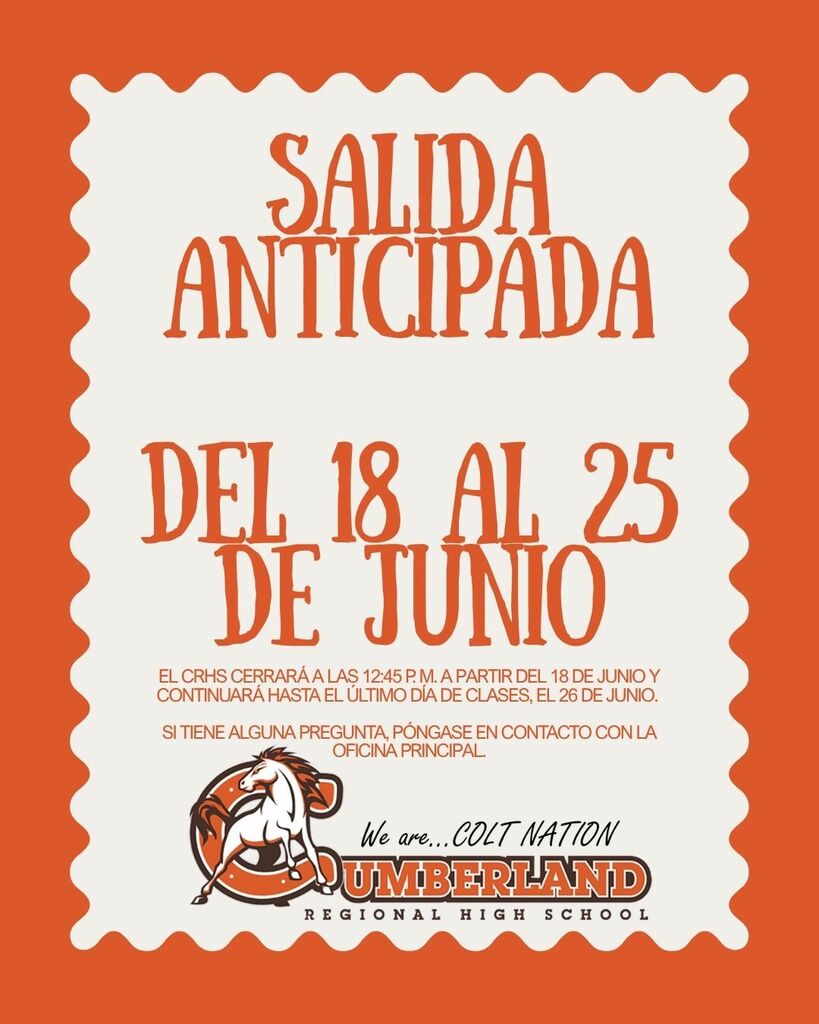Early Dismissal June 18-25, 2026 Spanish