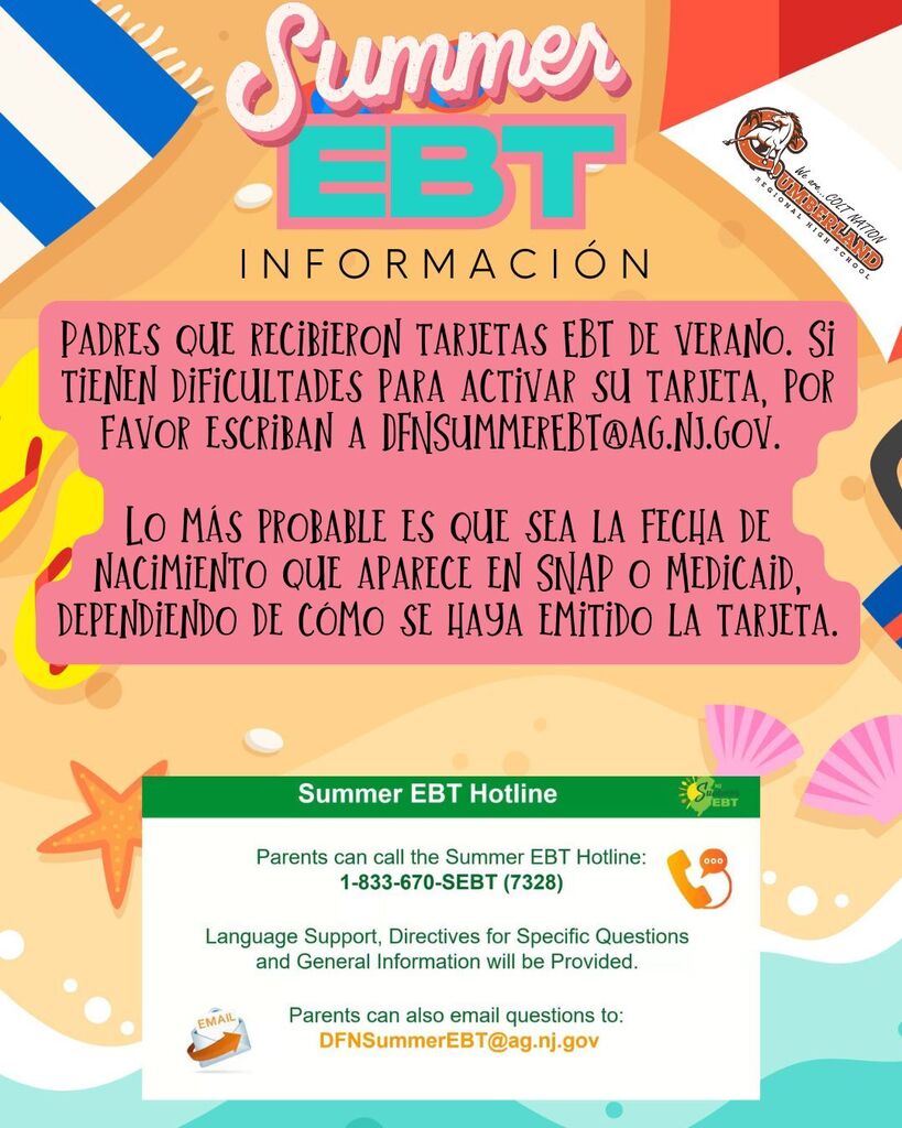 Summer EBT information SPANISH