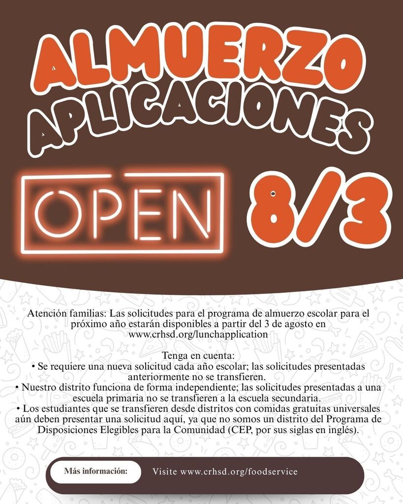 2627 Lunch Application Announcement Spanish