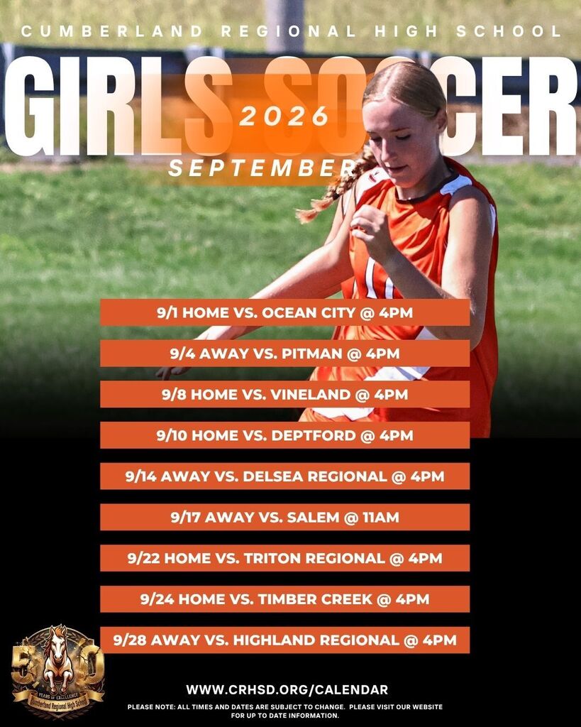 Girls Soccer Schedule September 2026