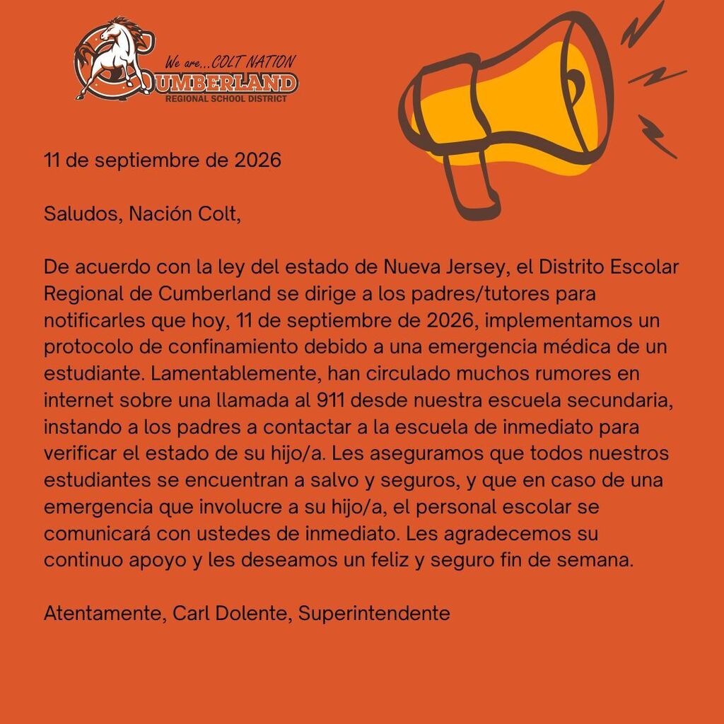 Announcement 9/11/26 SPANISH