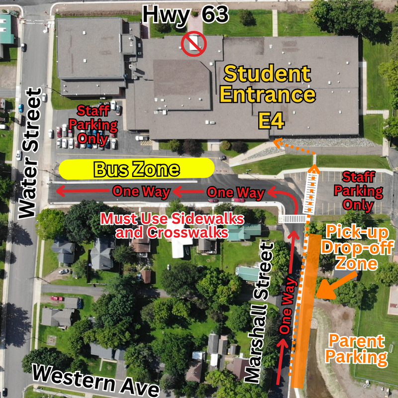 ES Pickup drop off route map