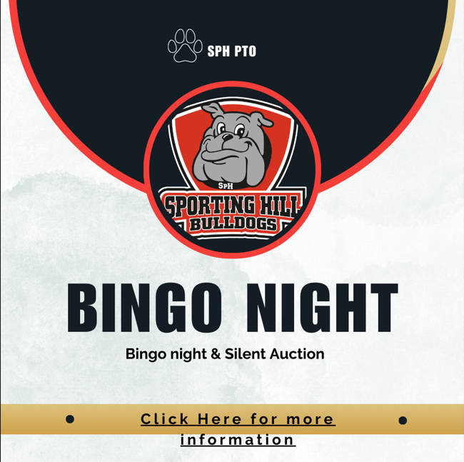 Bingo Night is February 6th at sporting hill