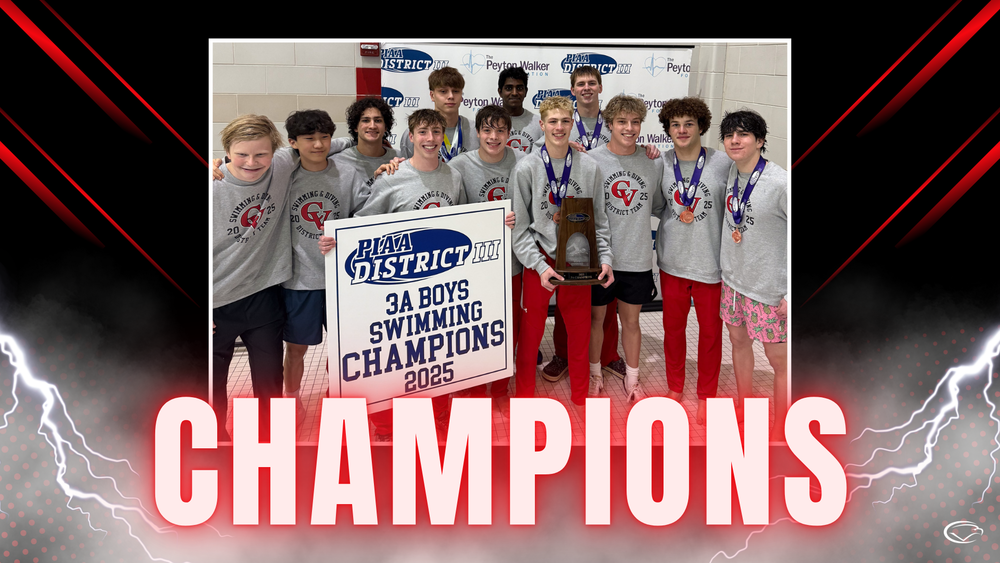 CV Boys Swimming and Diving are crowned the 2025 Mid-Penn Champions.