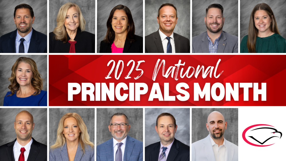 CV celebrates 2025 National Principals Month with a collage of 12 principals.