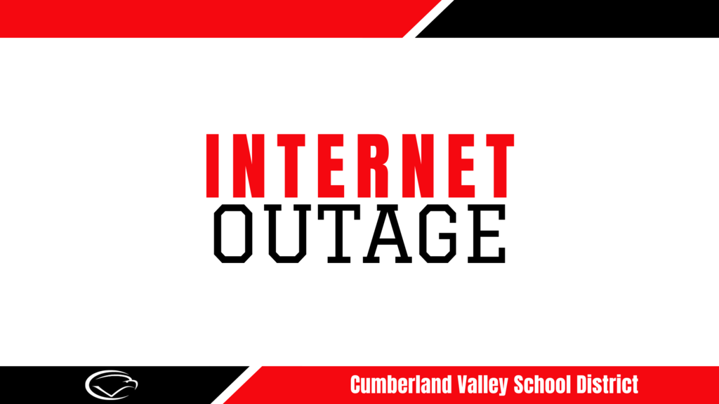 Decorative image with text "Internet Outage."