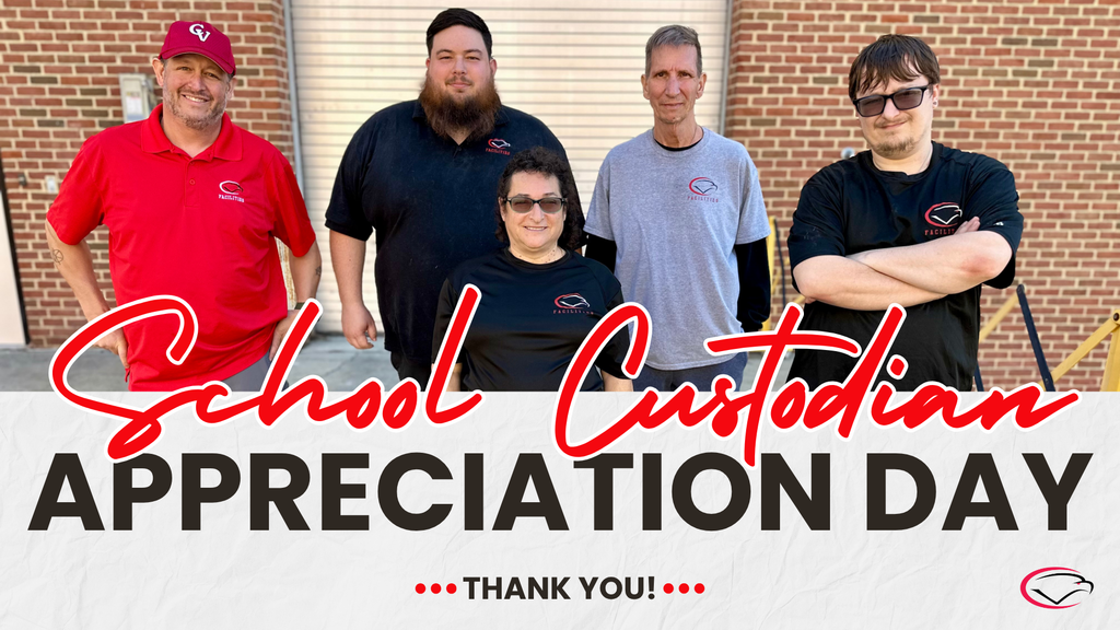 CVHS 1st and 2nd shift custodians post for a picture to celebrate School Custodian Appreciation Day.