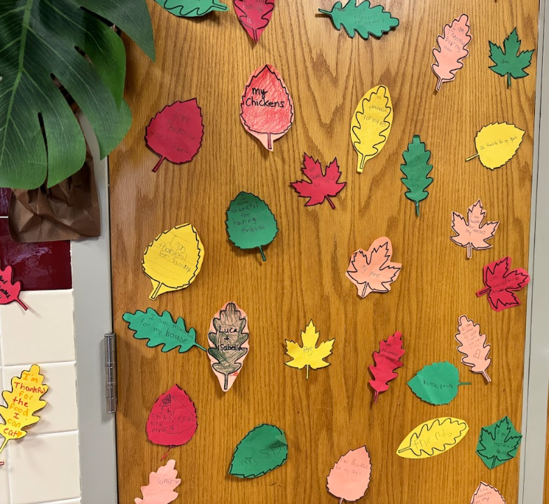 Paper falling leaves 