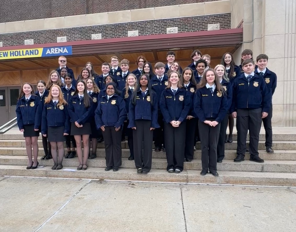 41 first-year FFA members from Eagle View MS, Mountain View MS, CV9, and CVHS who zipped up their official FFA jackets for the first time last week at the 2026 Pennsylvania FFA Mid-Winter Convention.