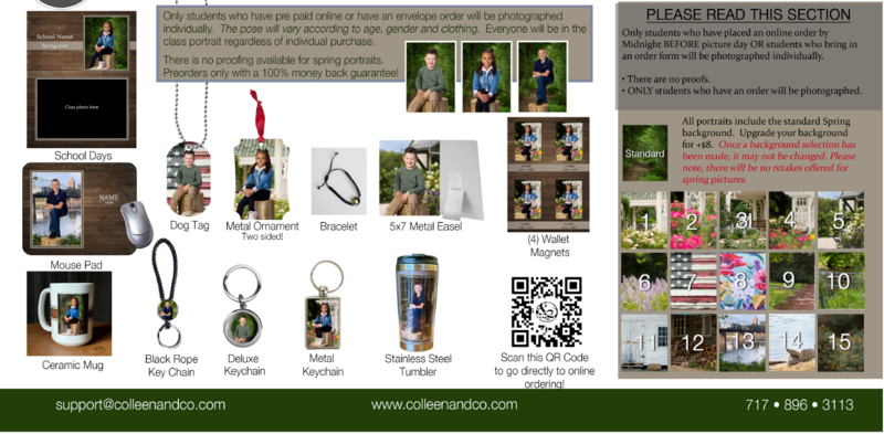 Picture day is April 8th, please pre order online at colleenandco.com