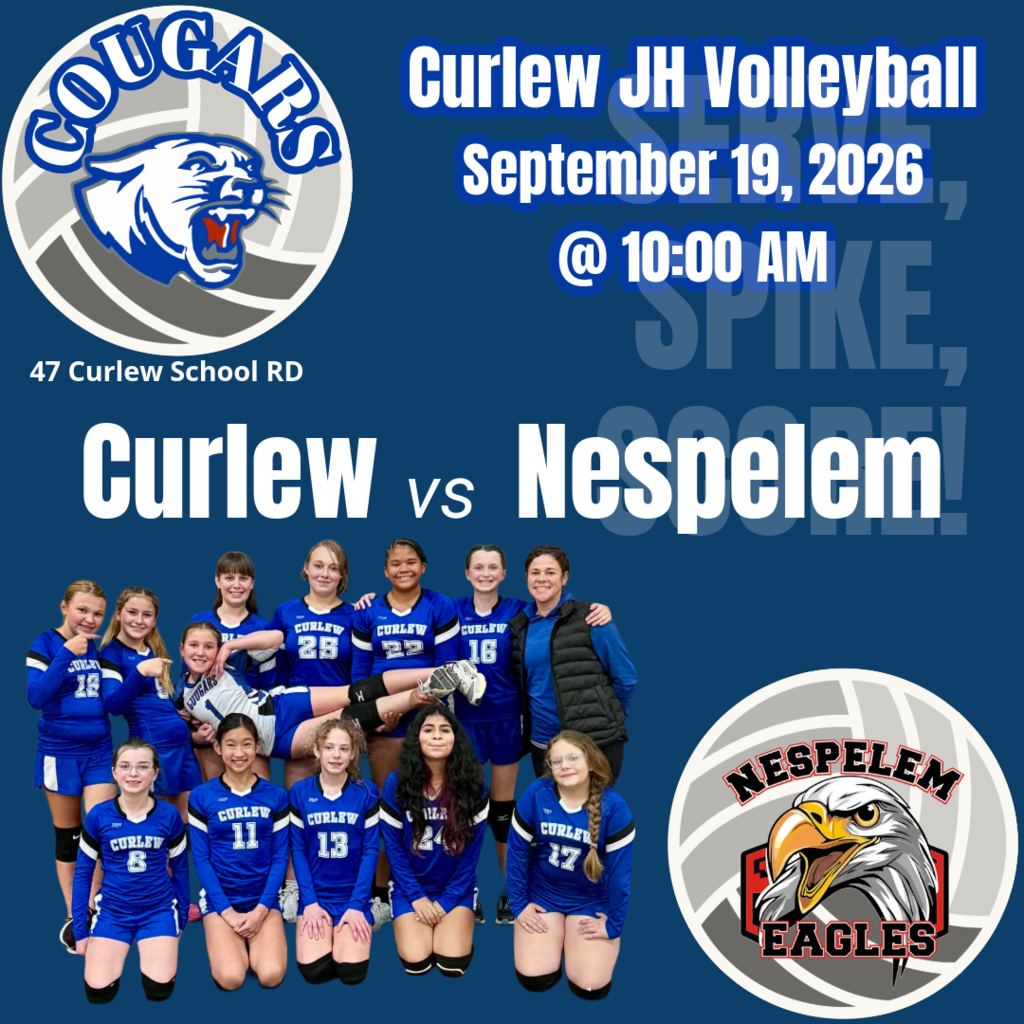 Junior High Volleyball at home vs Nespelem @ 10AM