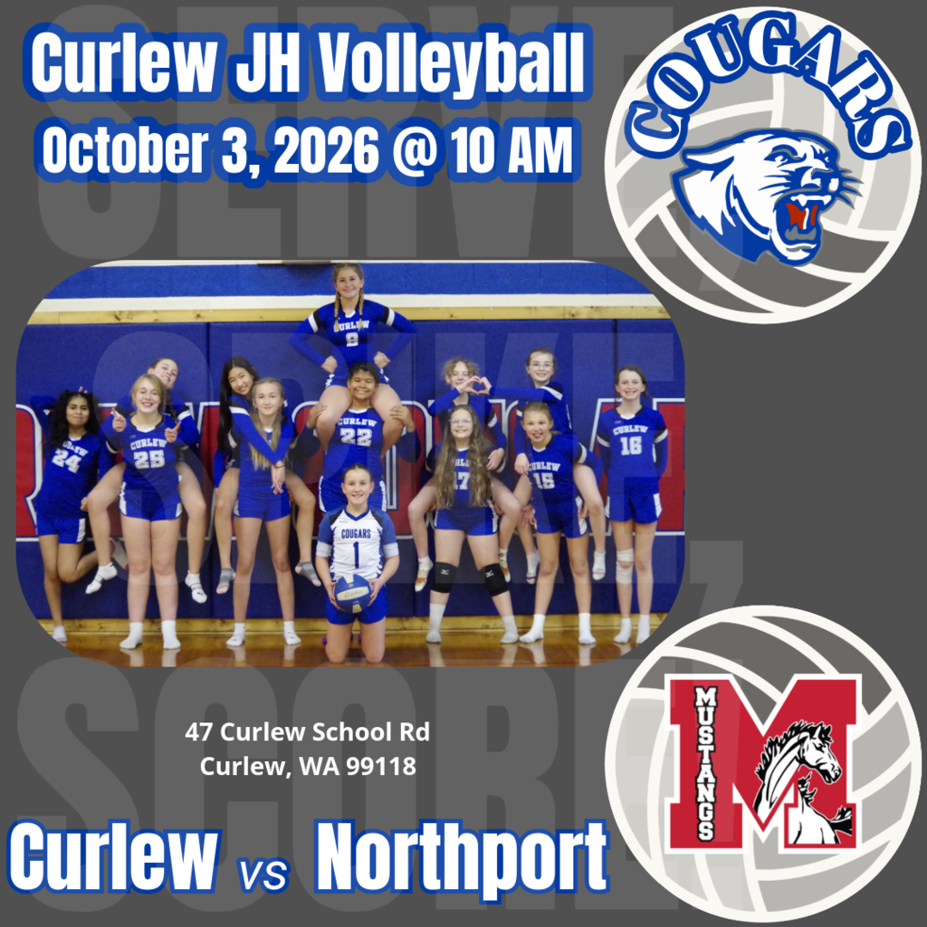 Junior High Volleyball at home October 3rd vs Northport @ 10AM