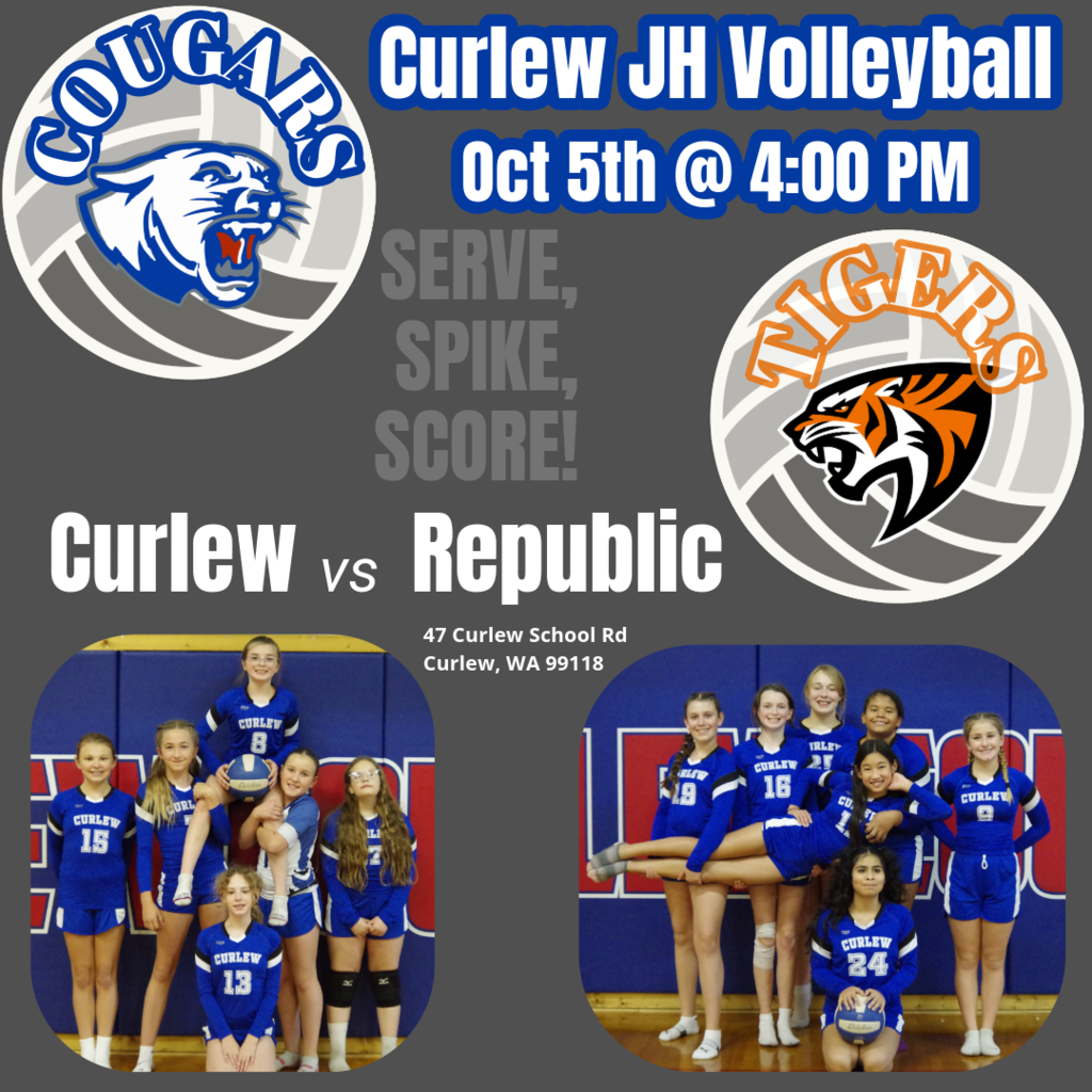 Junior High Volleyball Oct 5th vs Republic @ 4PM