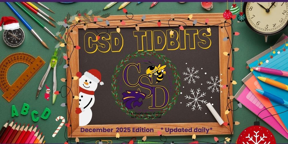 CSD Tidbits Newsletter ~ Dec. 2025