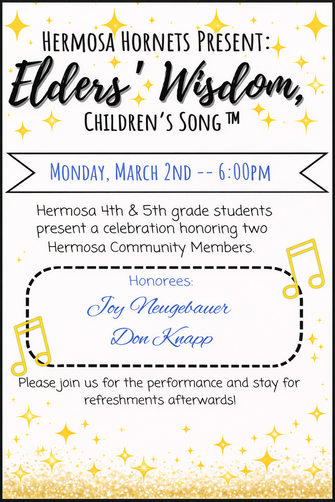 Elder's Wisdom Children's Song Program Flyer