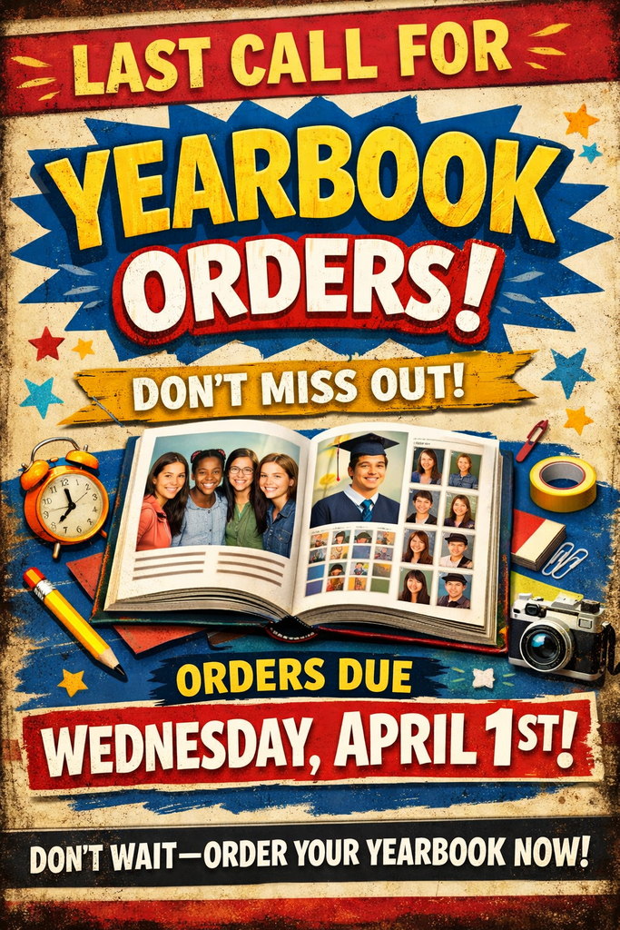 Yearbook orders due April 1