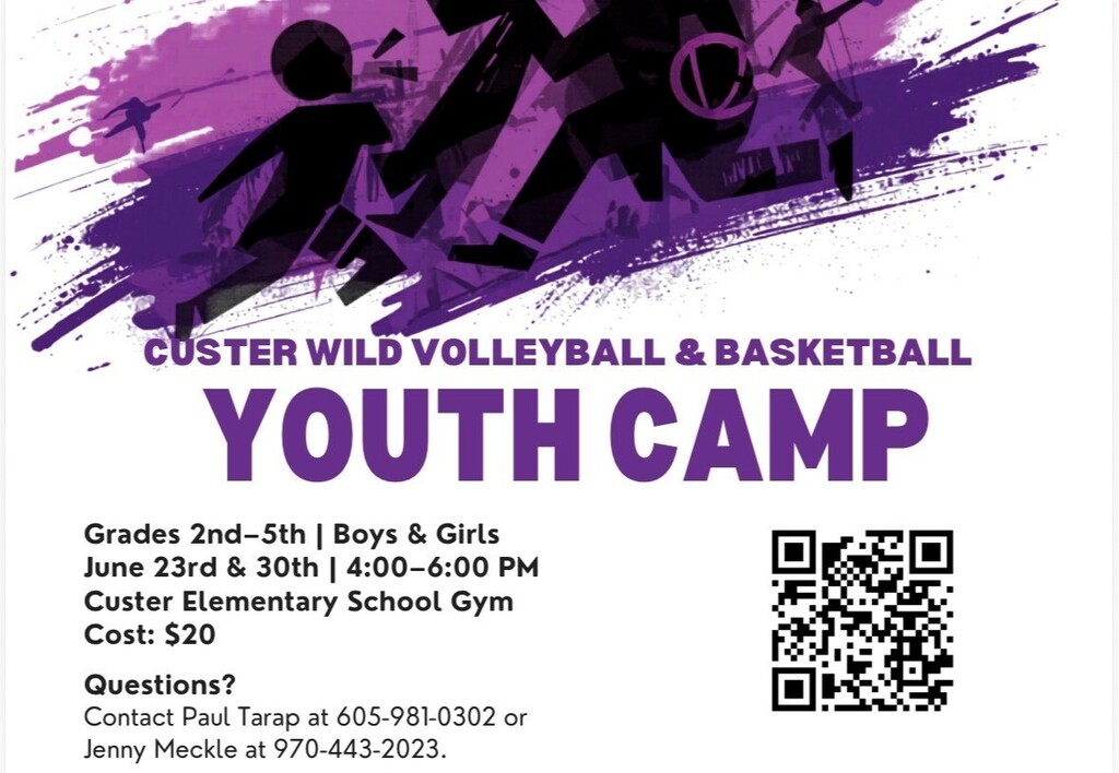 youth vball and bball camps June 30