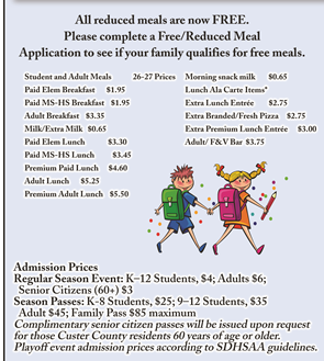 meal prices