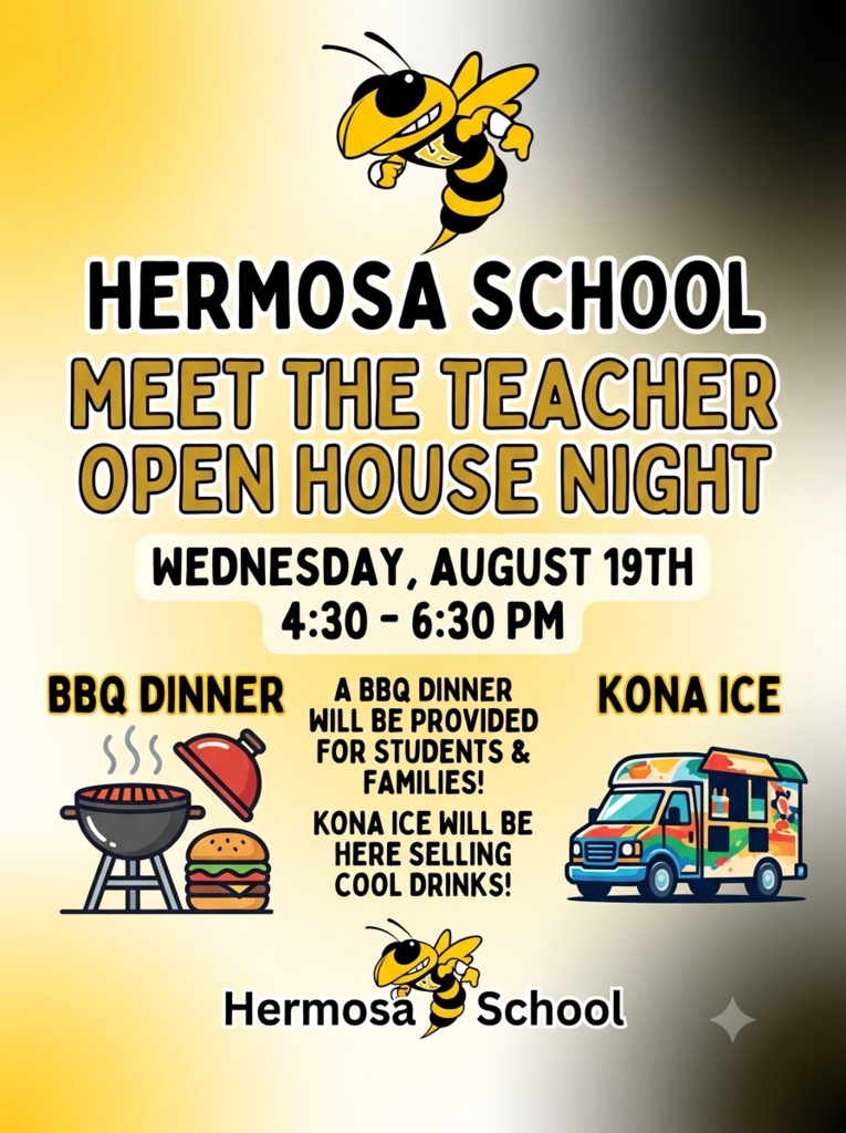 Hermosa School Open House Night August 19th 4:30-6:30 PM