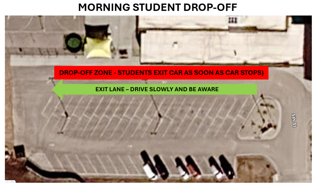 Morning Student Drop-off Map