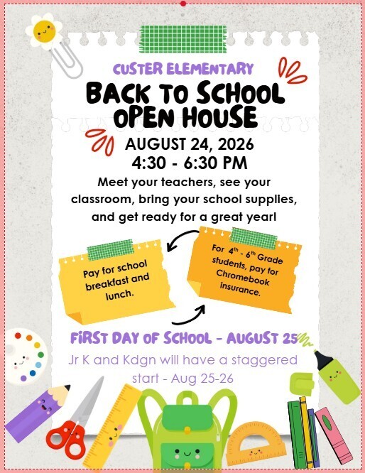 open house tonight 4:30-6:30 at CES