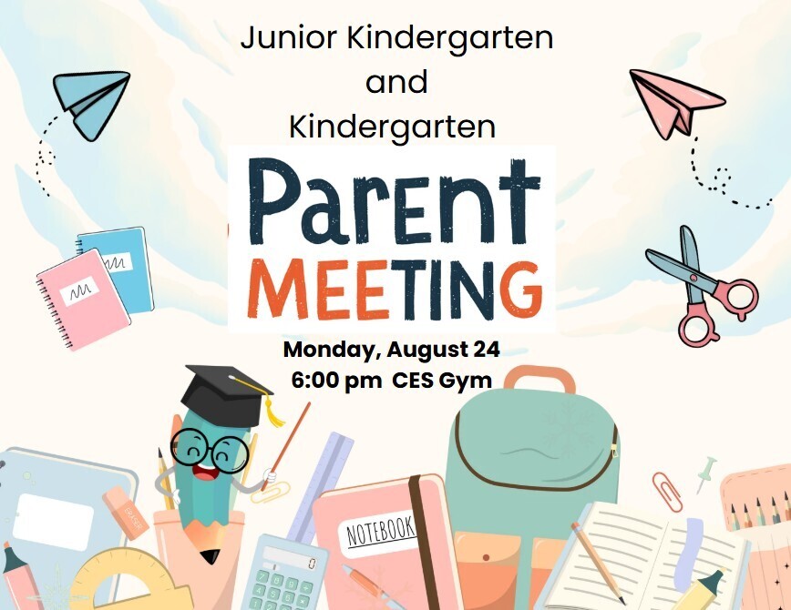 CES Kdg parent meting aug 24 @ 6pm