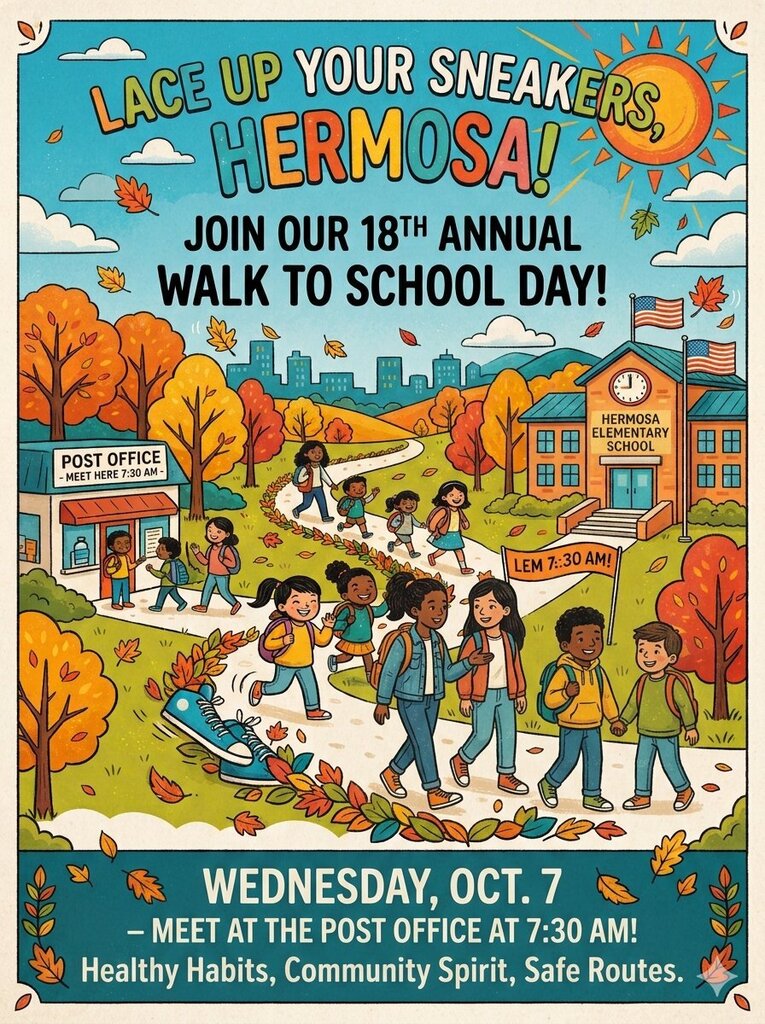 Walk to School Day October 7 7:30 AM