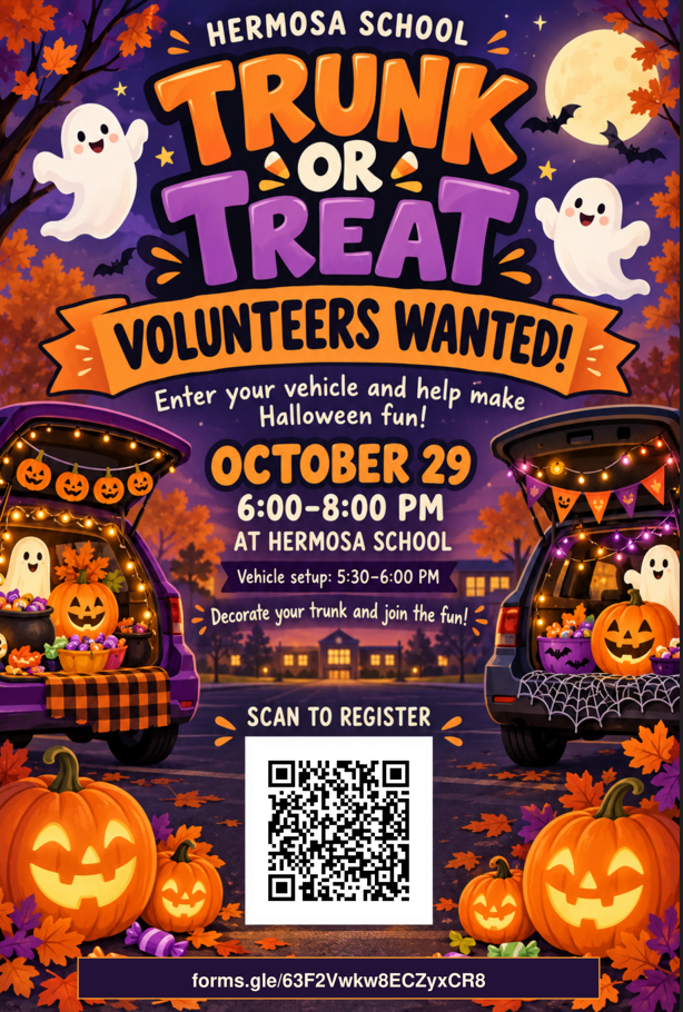 Trunk or Treat Vehicle Signup