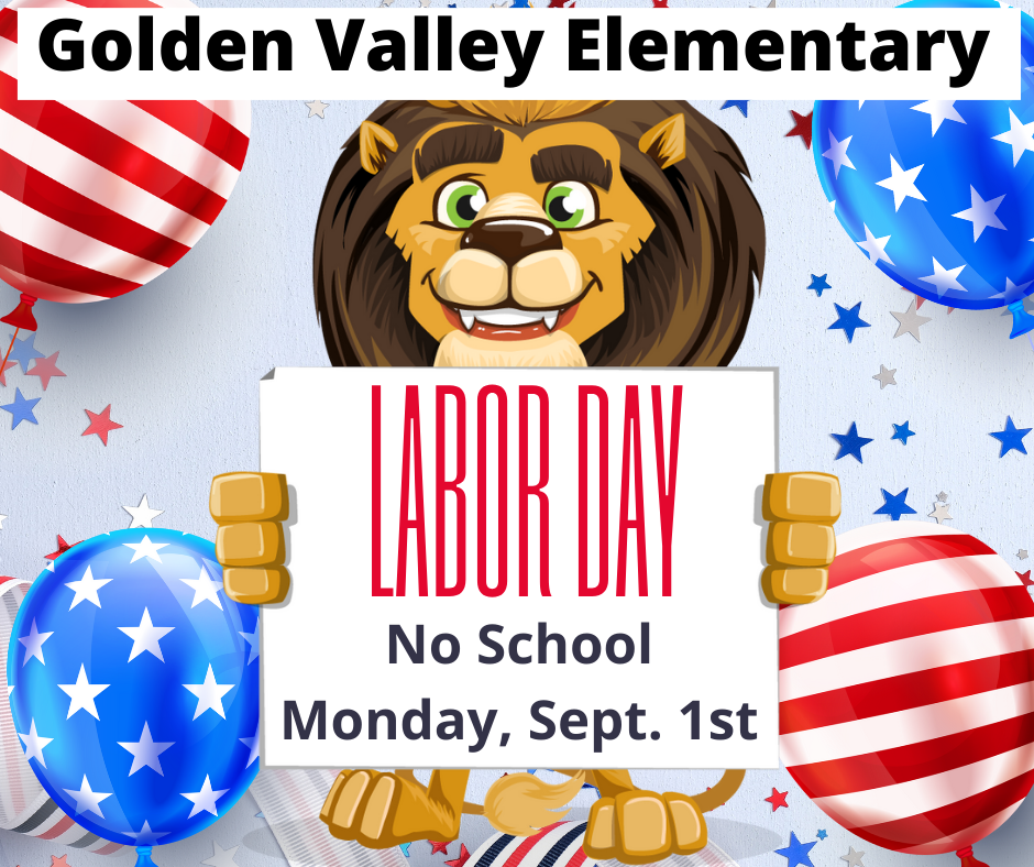 English Labor Day flyer No School September 1 