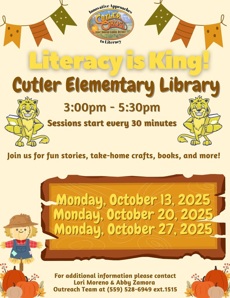 Cutler Literacy is King-English
