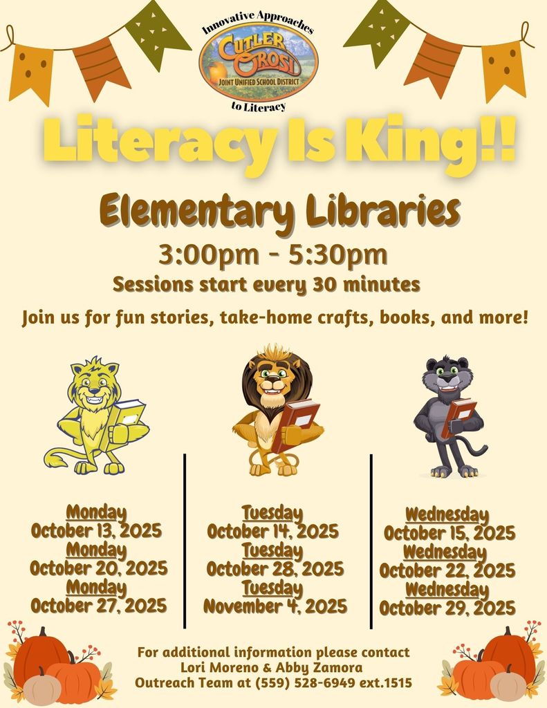 Literacy is King-ALL Elementaries English