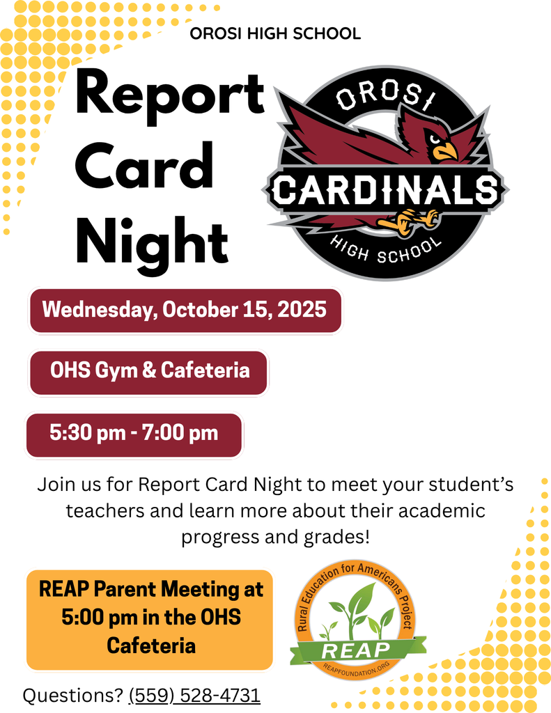 OHS Report Card Night Flyer (English)