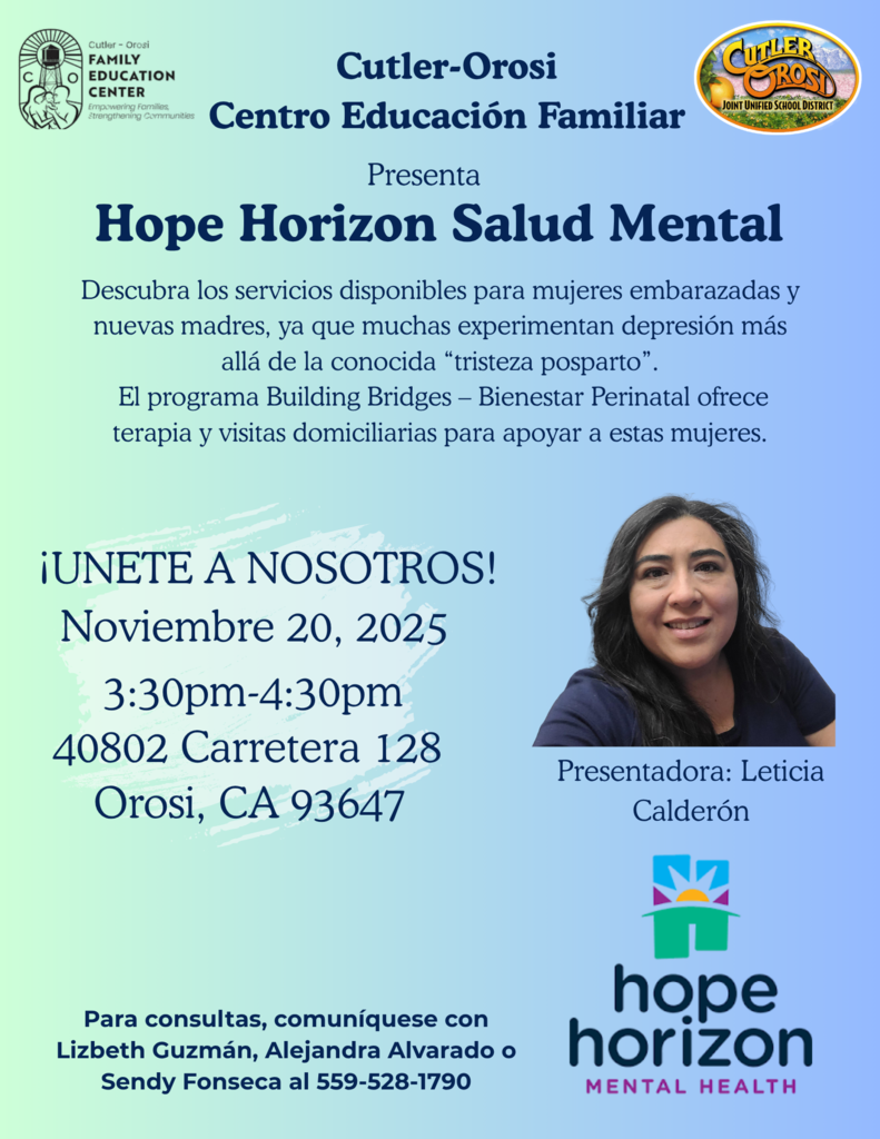 Hope Horizon Slaud Mental- Spanish