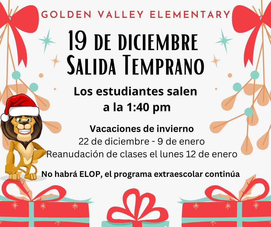 spanish winterbreak notice