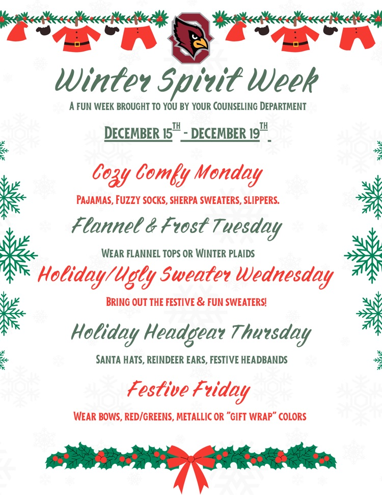 Winter Dress Up Days