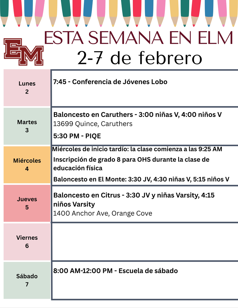 Esta Semana en ELM