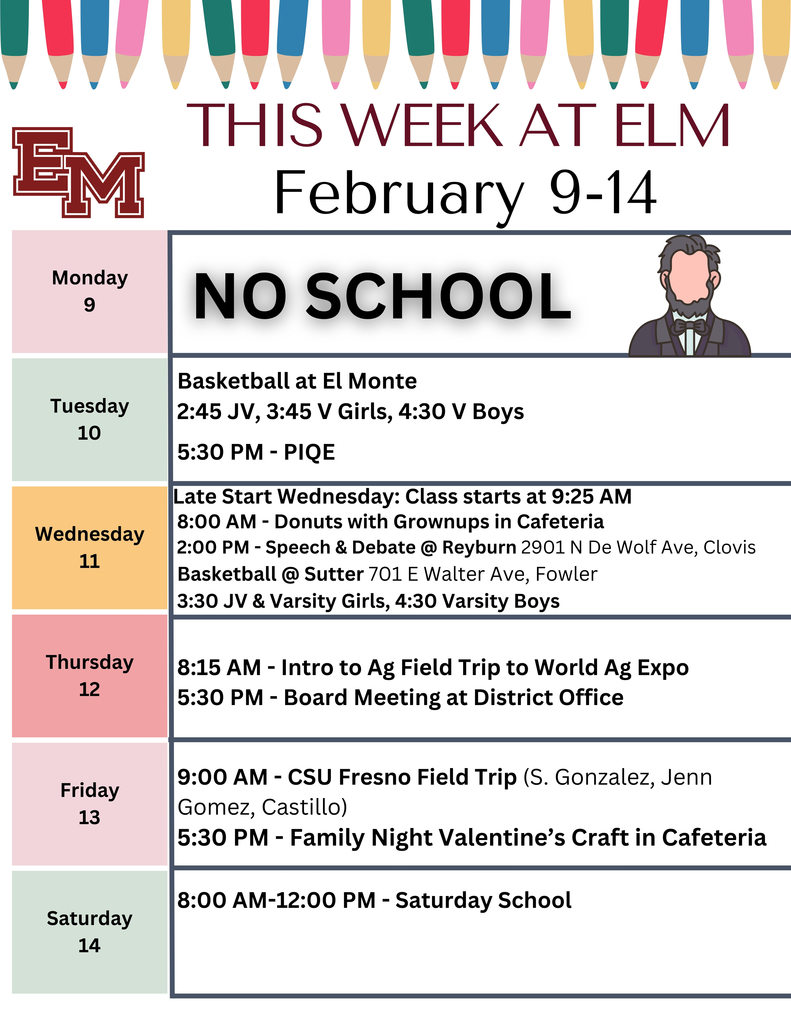 This Week at ELM