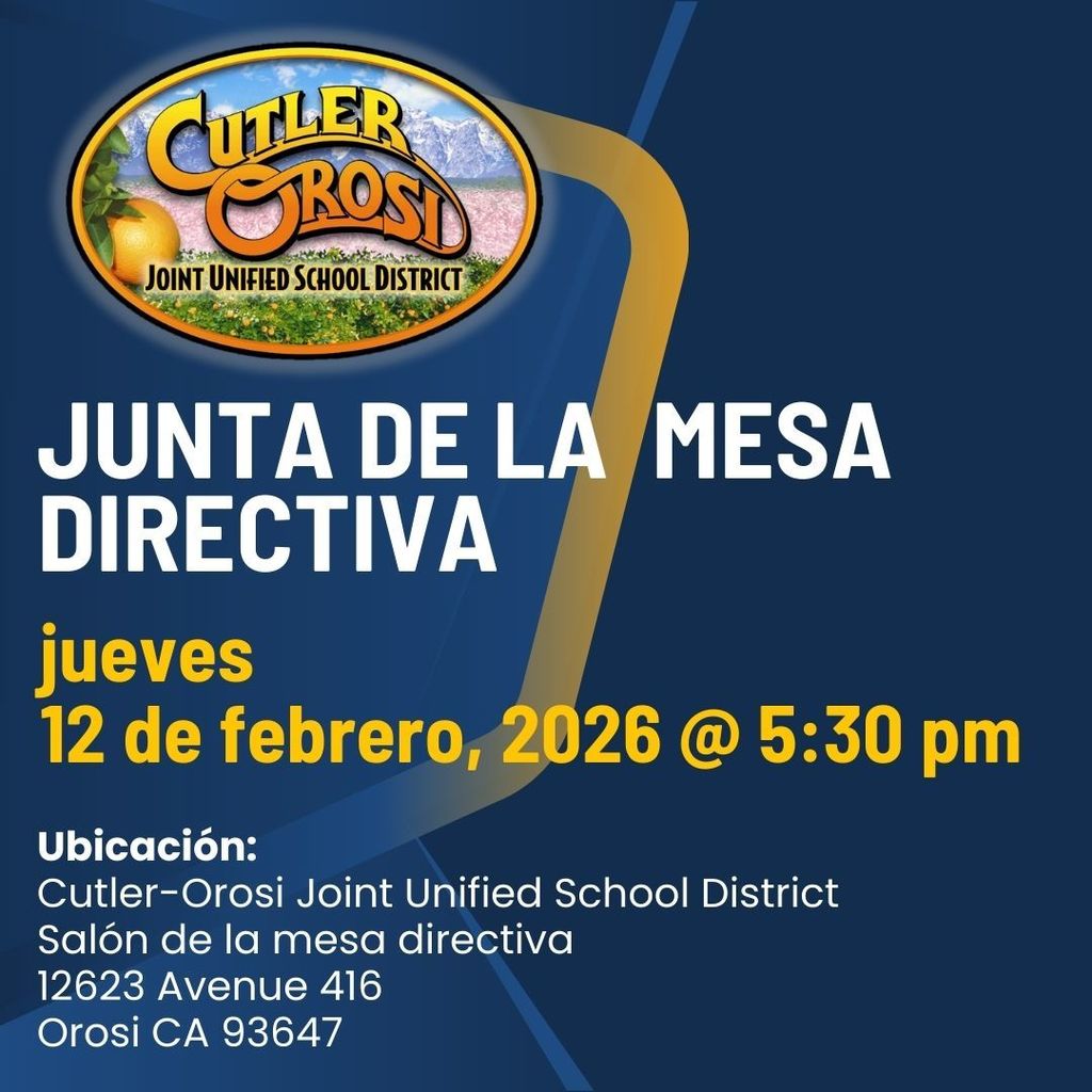 Board Meeting Web Flyer - Spanish