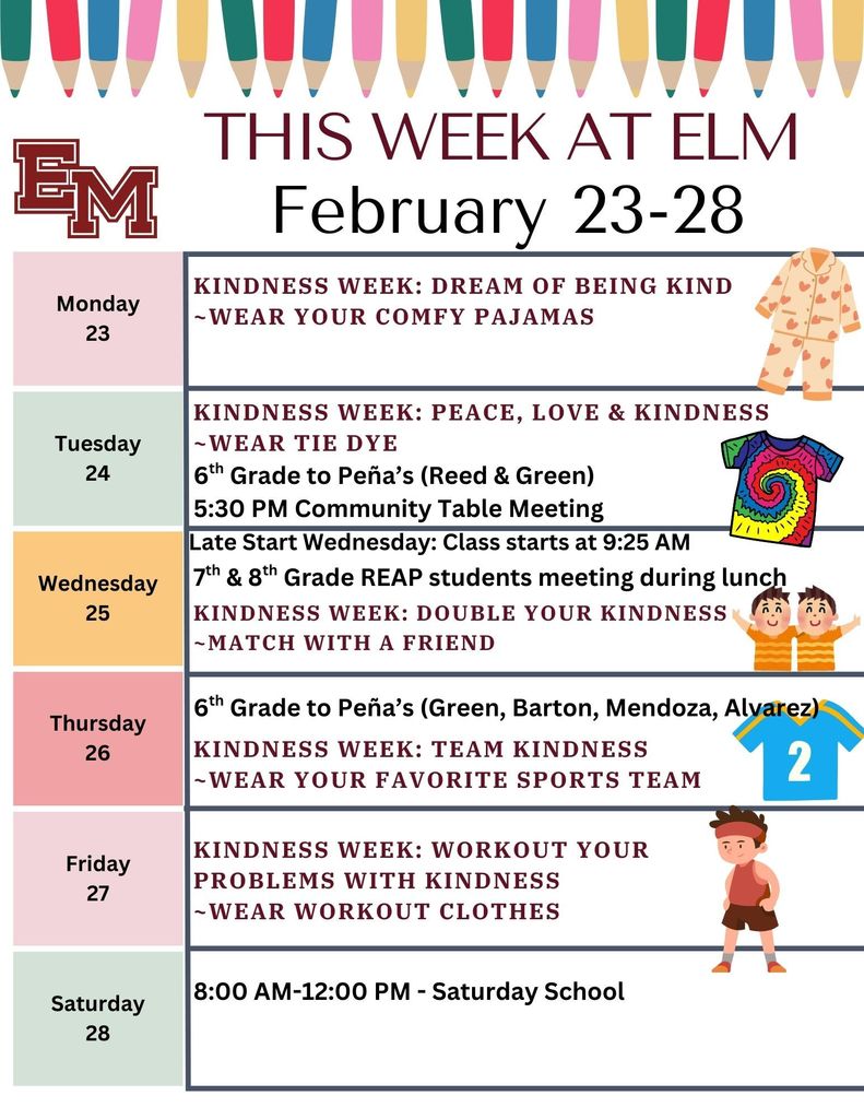 This Week at ELM