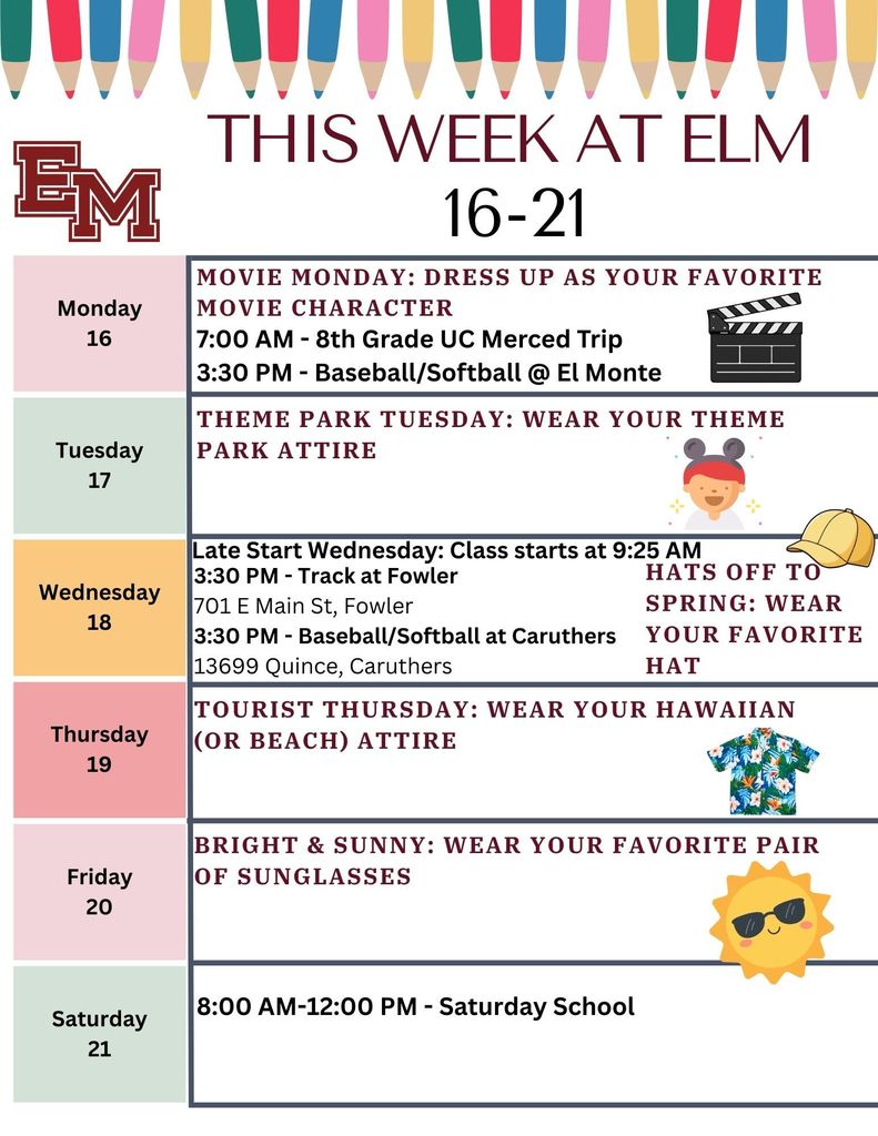 This Week at ELM