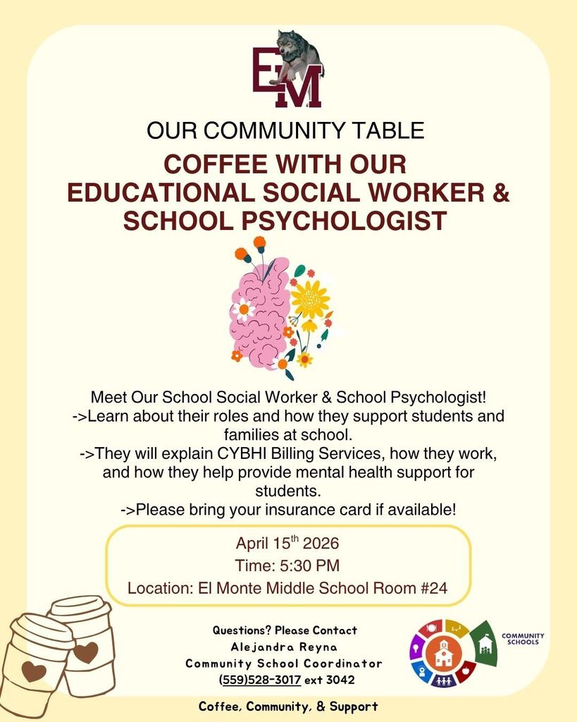 Our Community Table Meeting April 15, 2026 @ 5:30 PM