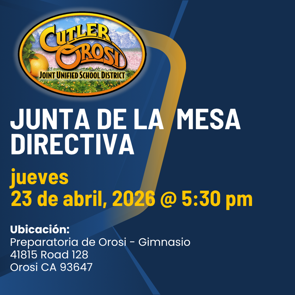 Board Meeting Flyer - Spanish