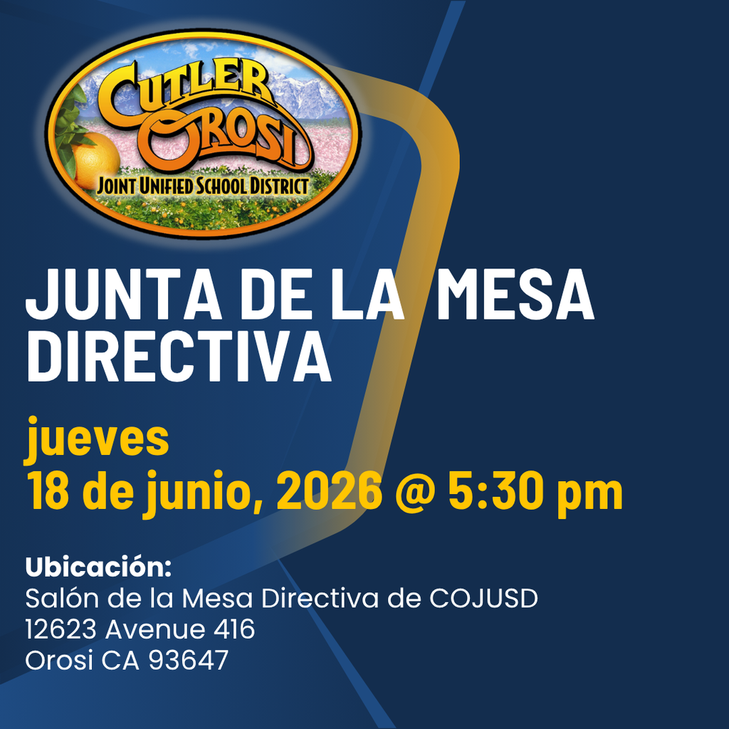 Board Meeting Flyer - Spanish