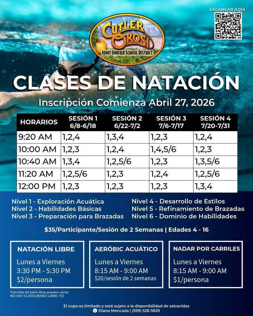 🏊‍♂️ ¡LA SESIÓN 3 DE NATACIÓN COMIENZA ESTE LUNES 6 DE JULIO! ☀️