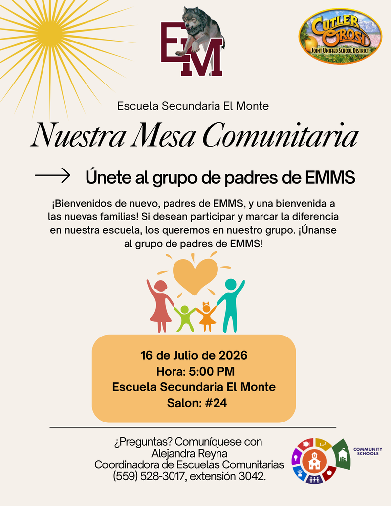 EMMS Our Community Table July 16, 2026 @ 5:00 PM