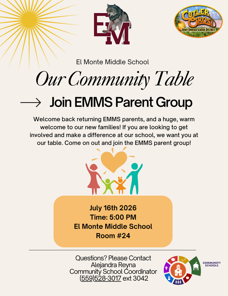 EMMS Our Community Table July 16, 2026 @ 5:00 PM