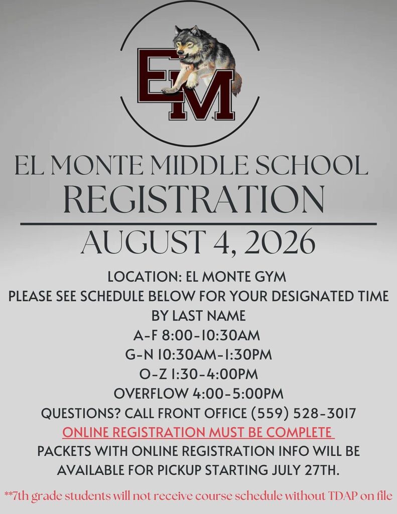 EMMS Registration 8/4