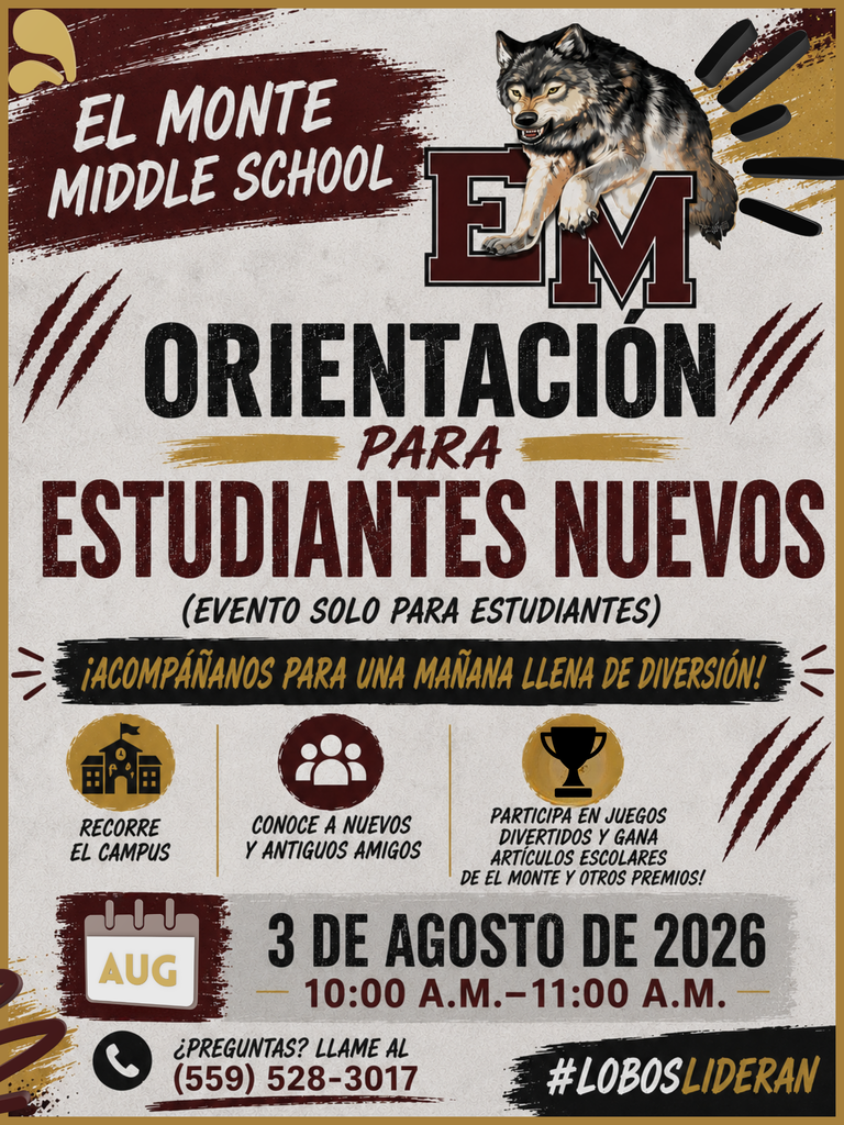 New Student Orientation Spanish Flyer 
