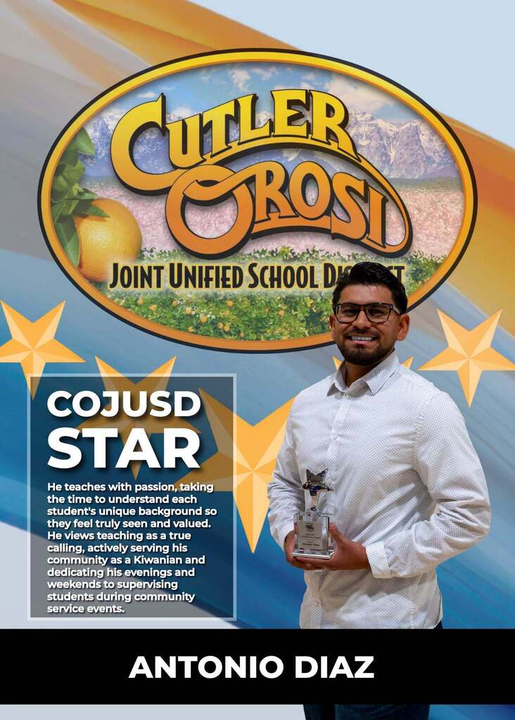 photo of COJUSD STAR: Antonio Diaz! ⭐