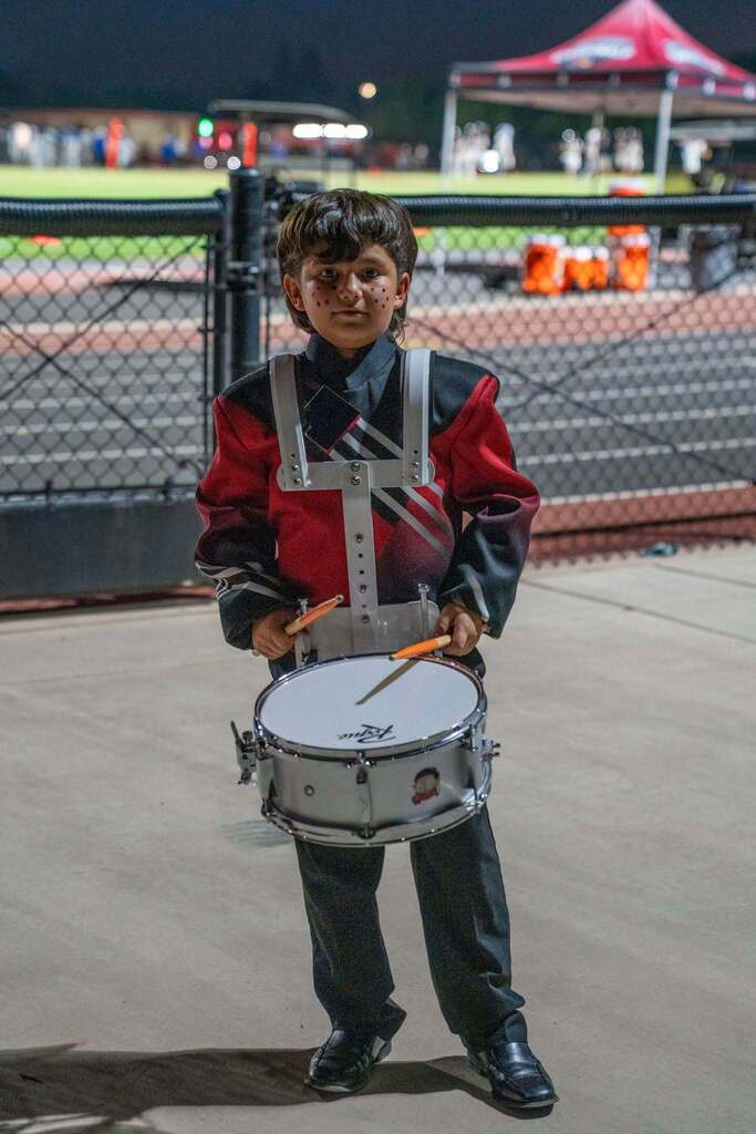 student in band uniform